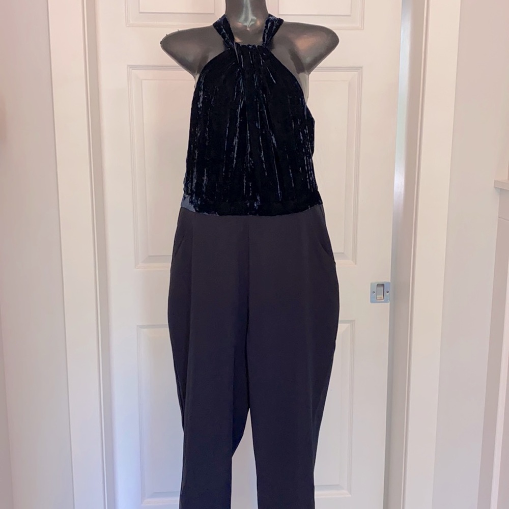 Navy blue jumpsuit